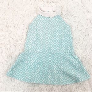 Janie and Jack Blue and White Patterned Dress
